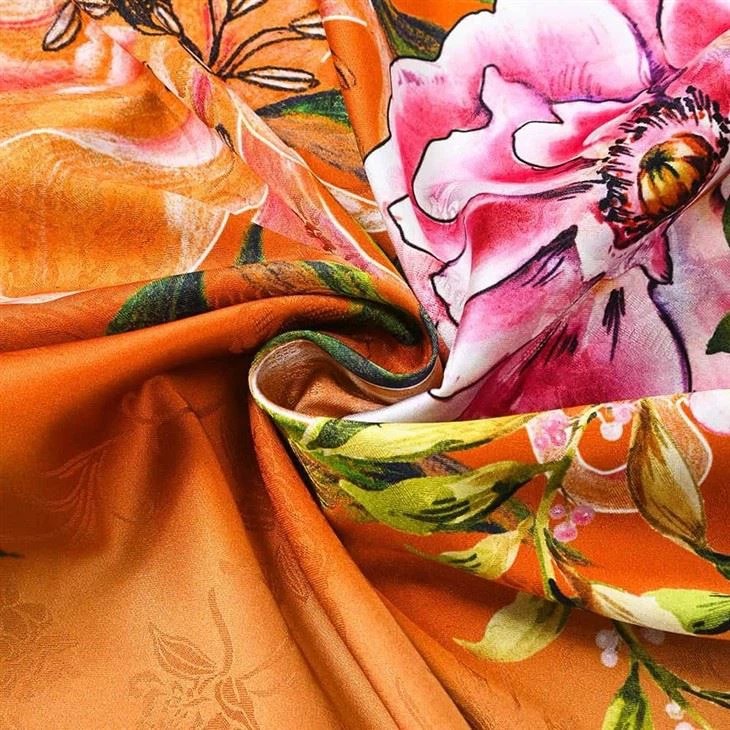 Flower Babushka Scarf