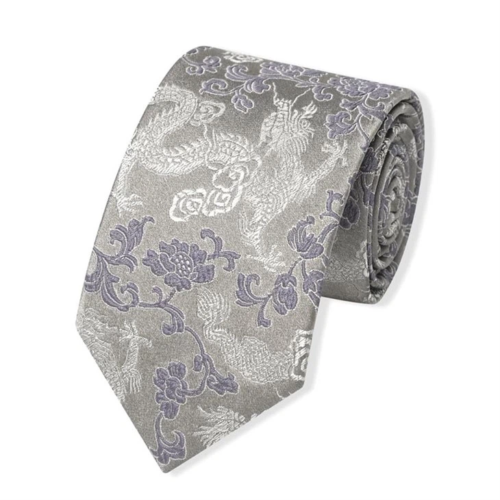 YiLi Chinese Dragon Ties - Silk Jacquard, Customizable For Bulk